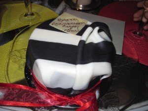 The Tammy Coe zebra cake.