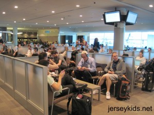 Comfortable seating at the Billy Bishop Airport. Copyright Deborah Abrams Kaplan