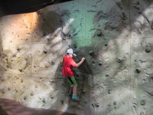 Rock climbing wall - copyright Deborah Abrams Kaplan