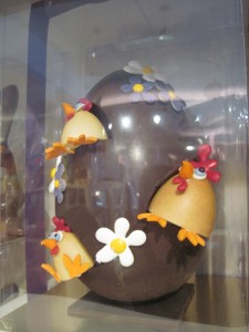 The most awesome looking chocolate egg. Copyright Deborah Abrams Kaplan