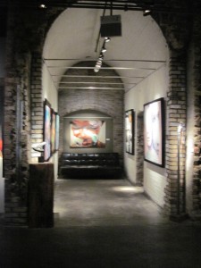 Inside an art gallery at the Distillery. Copyright Deborah Abrams Kaplan