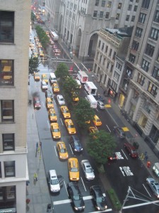 A view from the balcony onto Park Avenue South. Copyright Deborah Abrams Kaplan