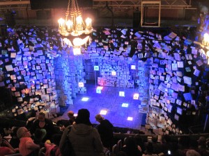 The excellent stage at opening. A view from the second to last row of the balcony. Copyright Deborah Abrams Kaplan