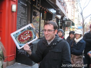 This dude loves his pizza.