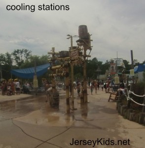 The park had several cooling stations