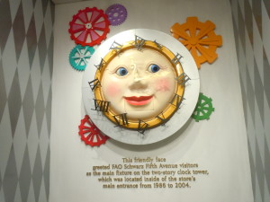 The clock was inside FAO Schwarz from 1986-2004.