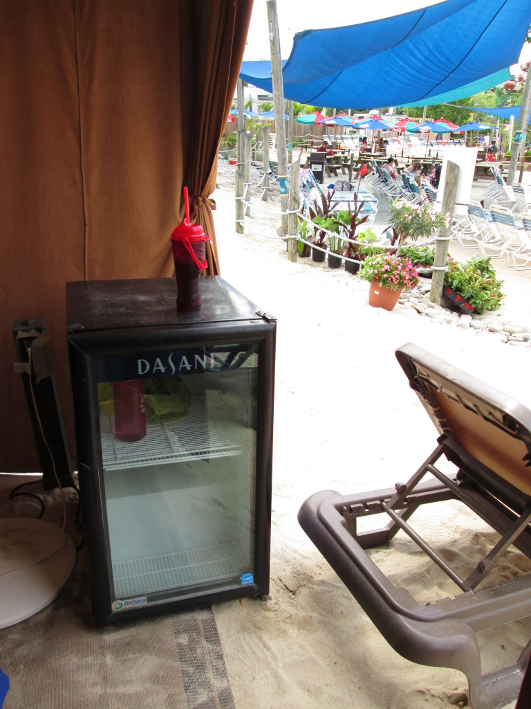 The view from the cabana - looking out onto the Blue Lagoon. Photo copyright Deborah Abrams Kaplan