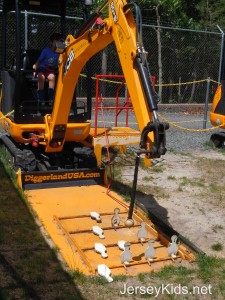 Diggerland's version of bowling.