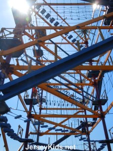 Diggerland's climbing structure is super scary