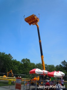 The Diggerland skyrider lifts you very very high up in the air for a great view.