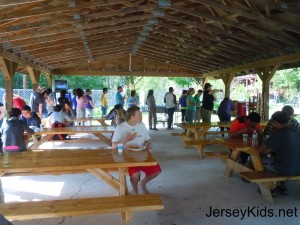 Dinner after rafting the Hudson River Gorge