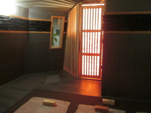 The charcoal room at Island Spa. Photo copyright Deborah Abrams Kaplan