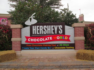 Hershey Chocolate World - a world of commerce. Copyright Deborah Abrams Kaplan