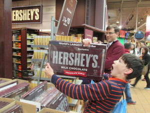 I was tempted to buy this $40 chocolate bar for our group dessert. Copyright Deborah Abrams Kaplan