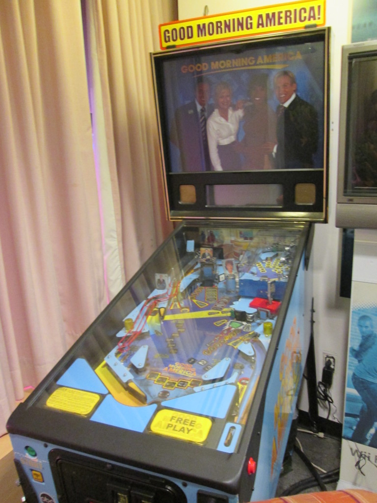 We didn't recognize the people on this old GMA pinball machine. Copyright Deborah Abrams Kaplan