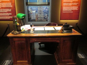 One of Loren Michael's two desks (he has offices on two different floors). Copyright Deborah Abrams Kaplan