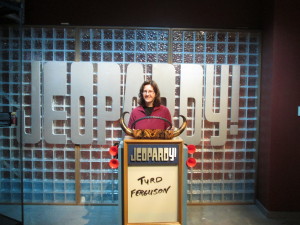 Look who is on the set of Jeopardy! Copyright Deborah Abrams Kaplan