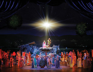The living nativity scene. Photo courtesy of the Rockettes.