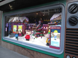 Another view of the last Macy's Peanuts windows in their 2015 display. Copyright Deborah Abrams Kaplan