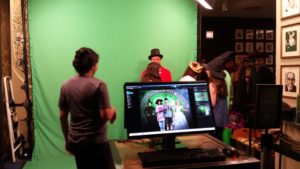 Photos with the Wicked green screen.