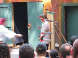 Knife throwing at the NY Renaissance Faire. Copyright Deborah Abrams Kaplan