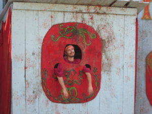 Tomato throwing at the New York Renaissance Faire. Copyright Deborah Abrams Kaplan