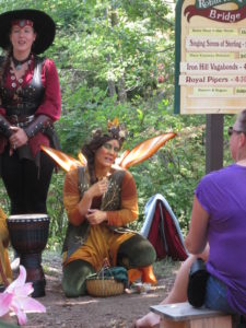 You can get your hair or make-up done at the NY Renaissance Faire. Copyright Deborah Abrams Kaplan