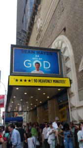 An Act of God with Sean Hayes. Photo copyright Deborah Abrams Kaplan