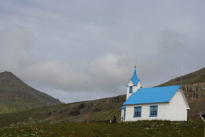 A small church in the Eastern Fjords. Copyright Deborah Abrams Kaplan