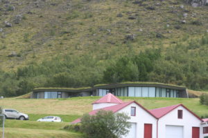 Turf roof in this Dwell house in the tiny village Hof. Copyright Deborah Abrams Kaplan