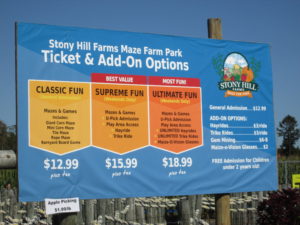Stony Hill admission options. 