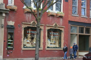 The Vitrix building. There are many beautiful brick buildings downtown.