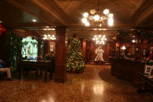 The inside of the Prince of Wales Hotel Niagara on the Lake was decorated for Christmas.