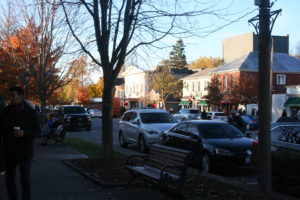 The downtown area of Niagara on the Lake